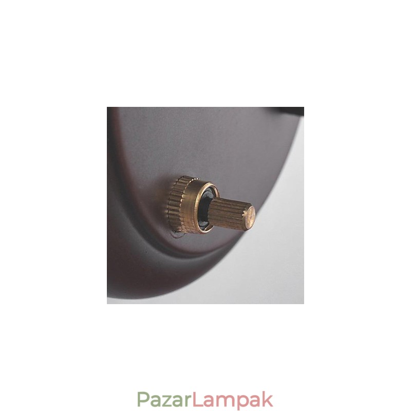 Vas fali lámpa szövet ernyővel 1 fényben