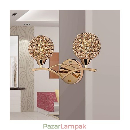 Modern elegáns fali lámpa 2 lámpában Modern elegáns fali lámpa 2 lámpában