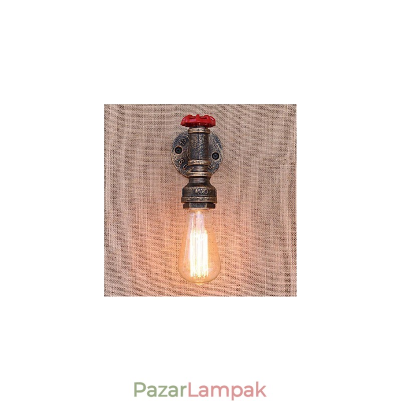 Nosztalgia Simple Water Pipe Dekoratív kis fali lámpa fali lámpa