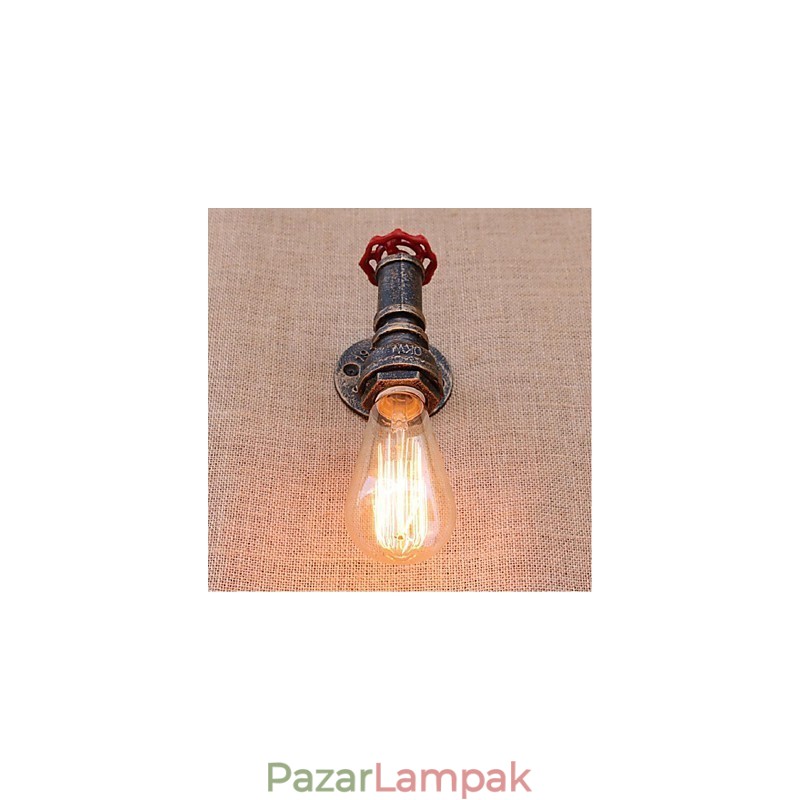 Nosztalgia Simple Water Pipe Dekoratív kis fali lámpa fali lámpa