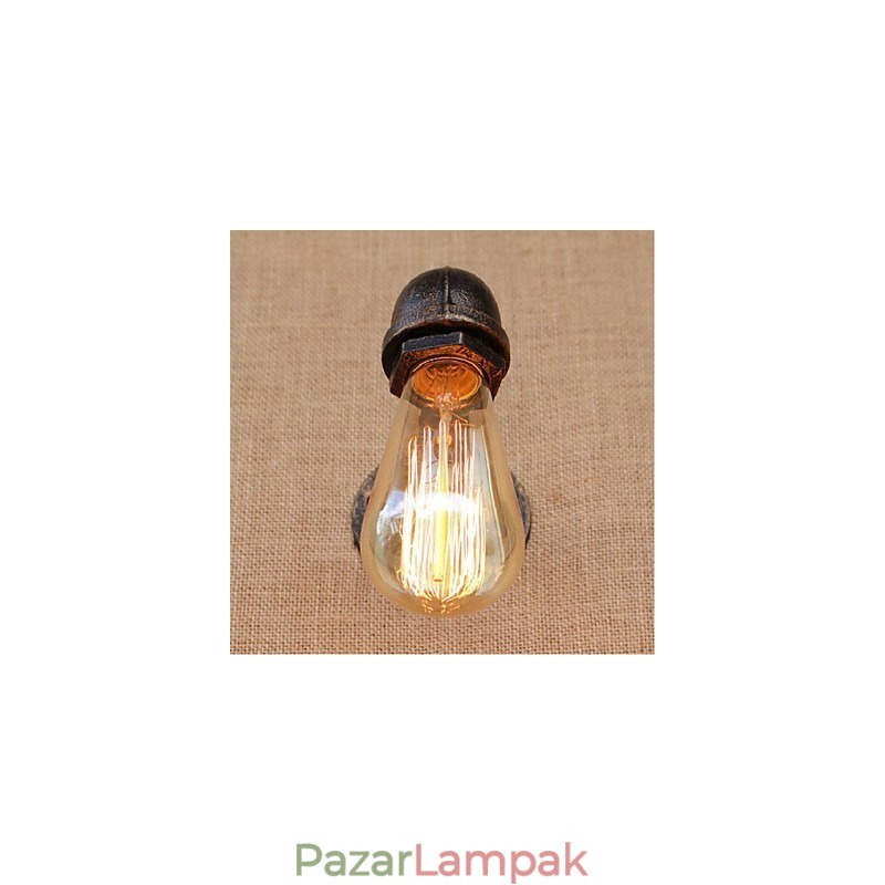 Nosztalgia Simple Water Pipe dekoratív kis fali lámpa fali lámpa