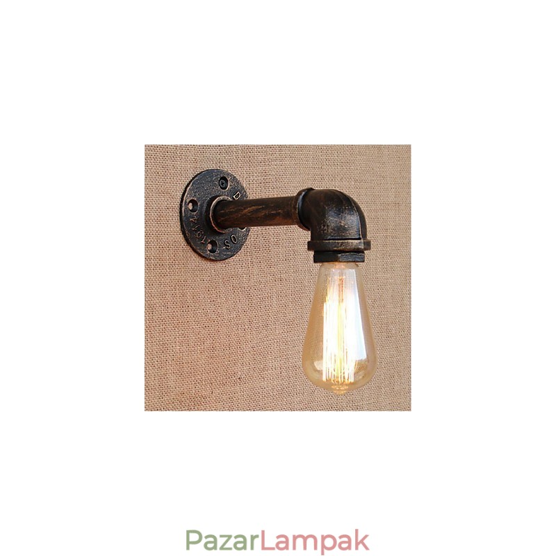 Nosztalgia Simple Water Pipe dekoratív kis fali lámpa fali lámpa