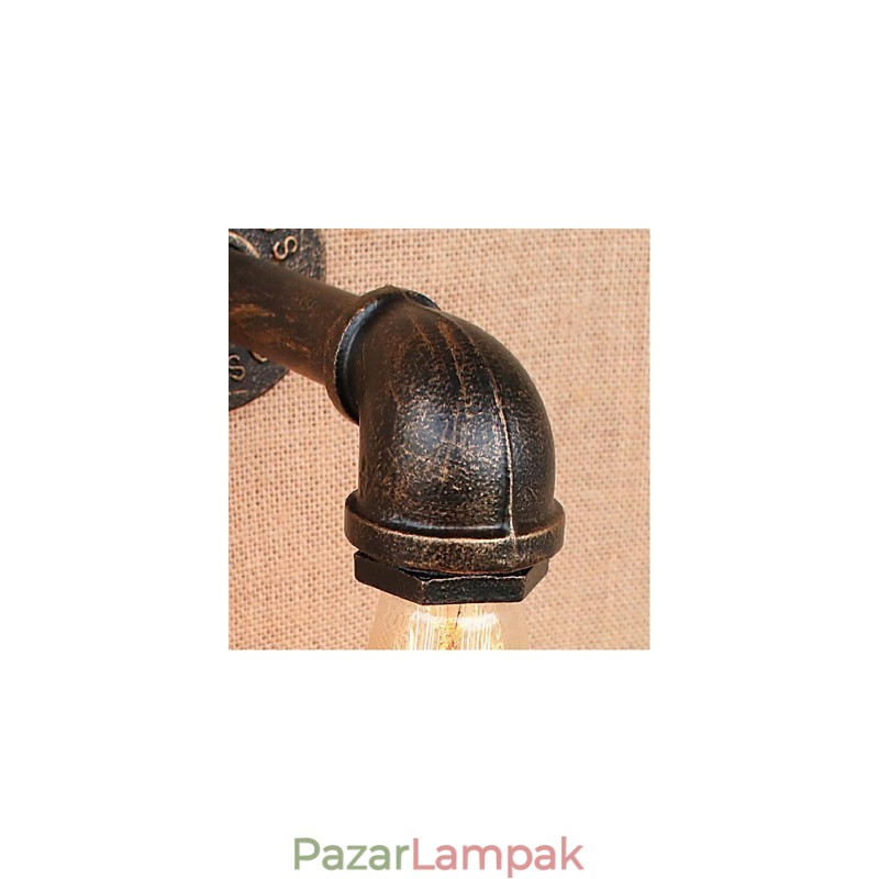 Nosztalgia Simple Water Pipe dekoratív kis fali lámpa fali lámpa