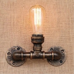 Nosztalgia Simple Water Pipe dekoratív kis fali lámpa fali lámpa