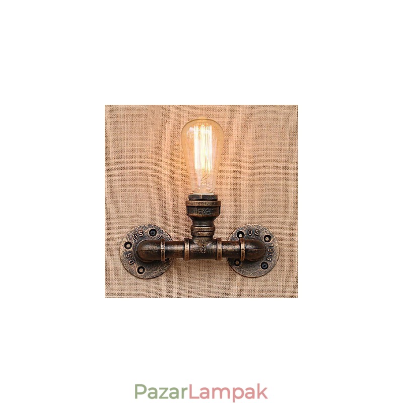 Nosztalgia Simple Water Pipe dekoratív kis fali lámpa fali lámpa