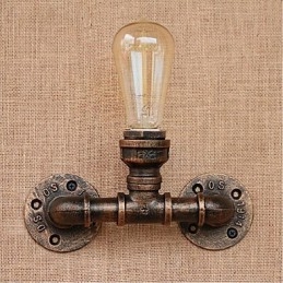 Nosztalgia Simple Water Pipe dekoratív kis fali lámpa fali lámpa