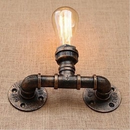 Nosztalgia Simple Water Pipe dekoratív kis fali lámpa fali lámpa