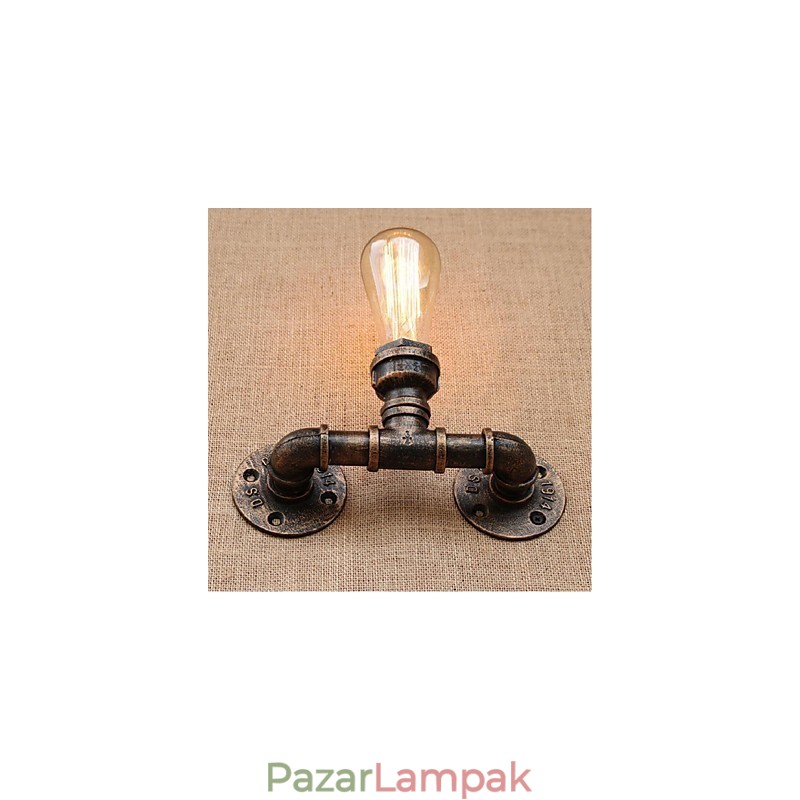 Nosztalgia Simple Water Pipe dekoratív kis fali lámpa fali lámpa