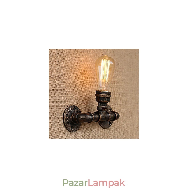 Nosztalgia Simple Water Pipe dekoratív kis fali lámpa fali lámpa