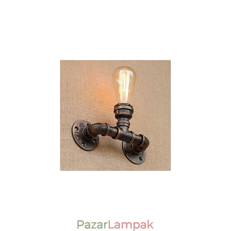 Nosztalgia Simple Water Pipe dekoratív kis fali lámpa fali lámpa