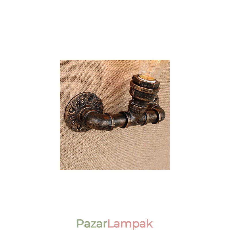 Nosztalgia Simple Water Pipe dekoratív kis fali lámpa fali lámpa