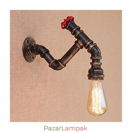 Nosztalgia Simple Water Pipe dekoratív kis fali lámpa fali lámpa Nosztalgia Simple Water Pipe dekoratív kis fali lámpa fali lámpa