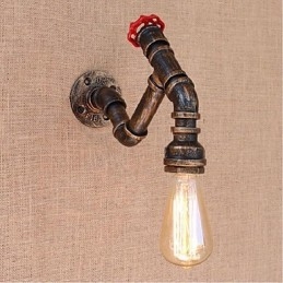 Nosztalgia Simple Water Pipe dekoratív kis fali lámpa fali lámpa