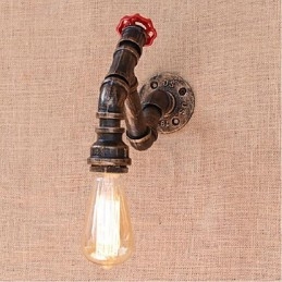 Nosztalgia Simple Water Pipe dekoratív kis fali lámpa fali lámpa