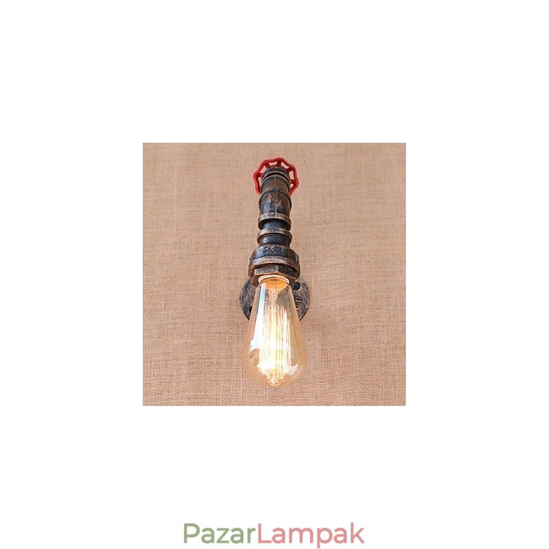 Nosztalgia Simple Water Pipe dekoratív kis fali lámpa fali lámpa
