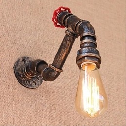 Nosztalgia Simple Water Pipe dekoratív kis fali lámpa fali lámpa