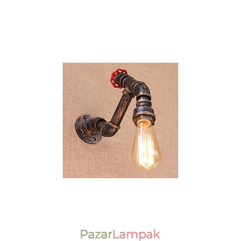 Nosztalgia Simple Water Pipe dekoratív kis fali lámpa fali lámpa