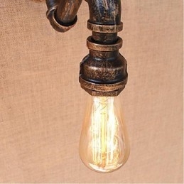 Nosztalgia Simple Water Pipe dekoratív kis fali lámpa fali lámpa