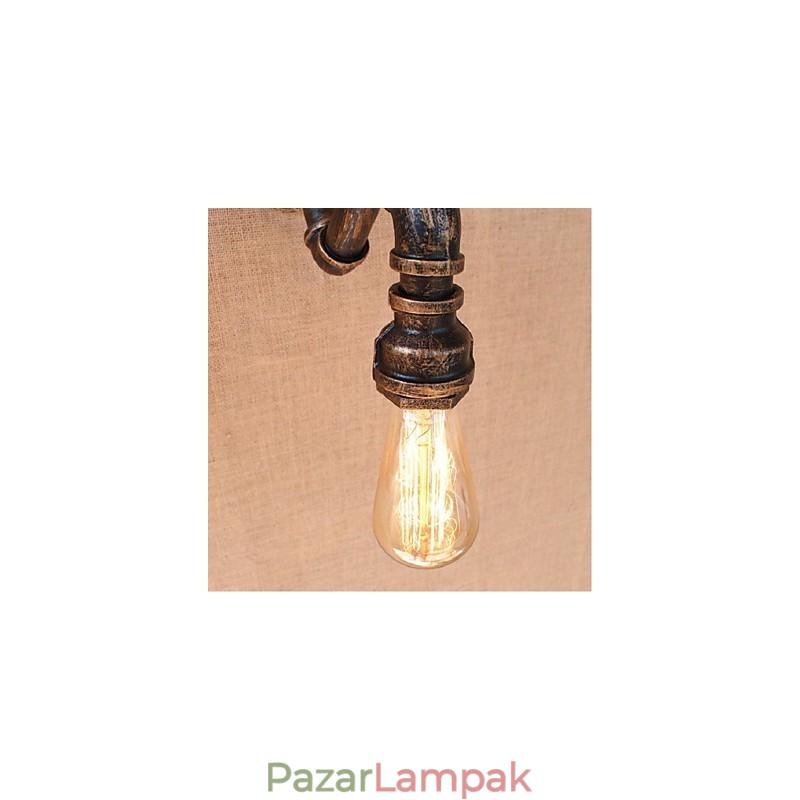 Nosztalgia Simple Water Pipe dekoratív kis fali lámpa fali lámpa