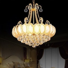 Modern luxus csillár kristály függőlámpa 50 cm átmérőjű, 8 db izzót tartalmaz
