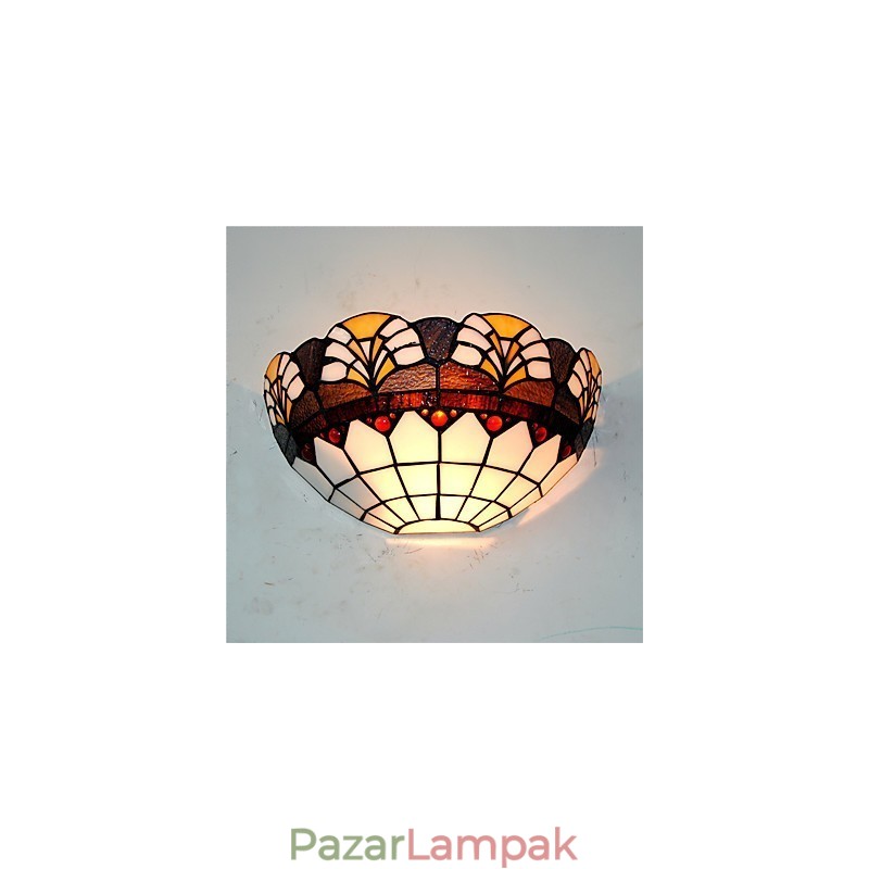 Retro Country Fali lámpák Üvegárnyékoló Nappali Hálószoba Étterem Kávézó Bár Falikar