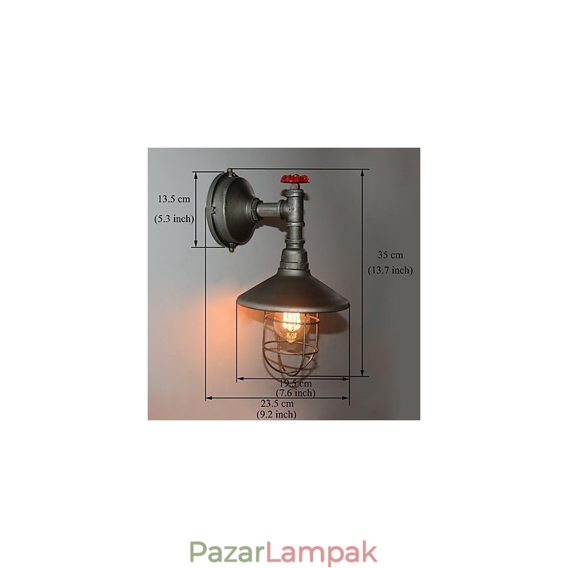 Új Retro Loft Vintage ipari Edison fali lámpa függő lámpatest