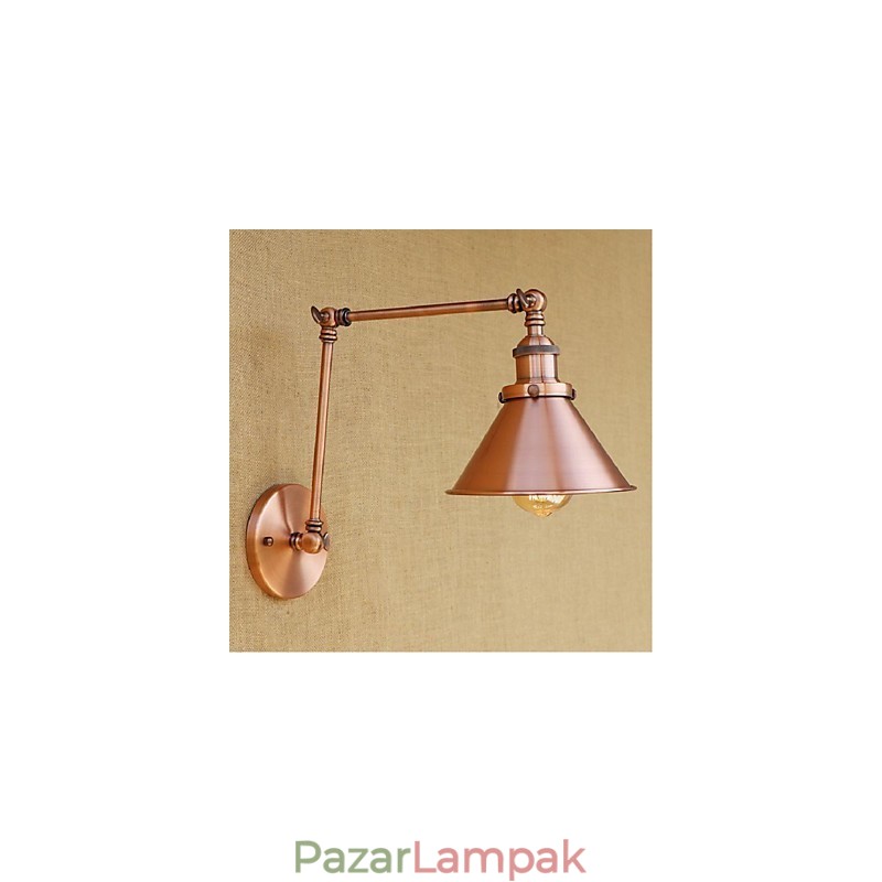 Hosszú kar Félig rozsdás Retro Kreatív Nosztalgikus Behúzható Összecsukható fali lámpák fali lámpa