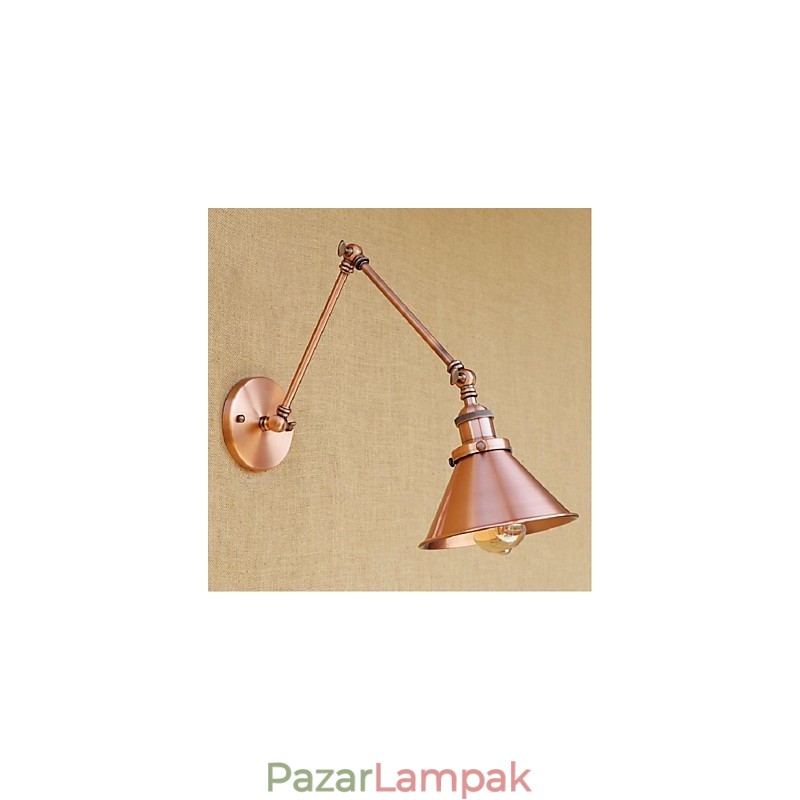 Hosszú kar Félig rozsdás Retro Kreatív Nosztalgikus Behúzható Összecsukható fali lámpák fali lámpa