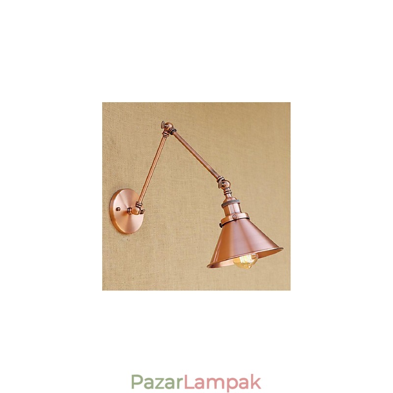 Hosszú kar Félig rozsdás Retro Kreatív Nosztalgikus Behúzható Összecsukható fali lámpák fali lámpa