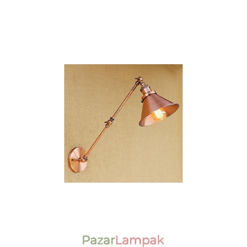 Hosszú kar Félig rozsdás Retro Kreatív Nosztalgikus Behúzható Összecsukható fali lámpák fali lámpa