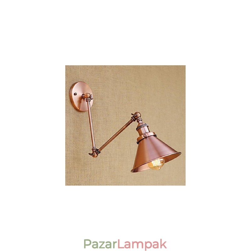 Hosszú kar Félig rozsdás Retro Kreatív Nosztalgikus Behúzható Összecsukható fali lámpák fali lámpa