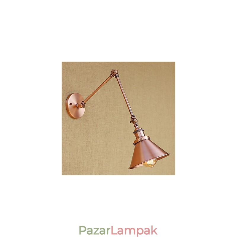 Hosszú kar Félig rozsdás Retro Kreatív Nosztalgikus Behúzható Összecsukható fali lámpák fali lámpa