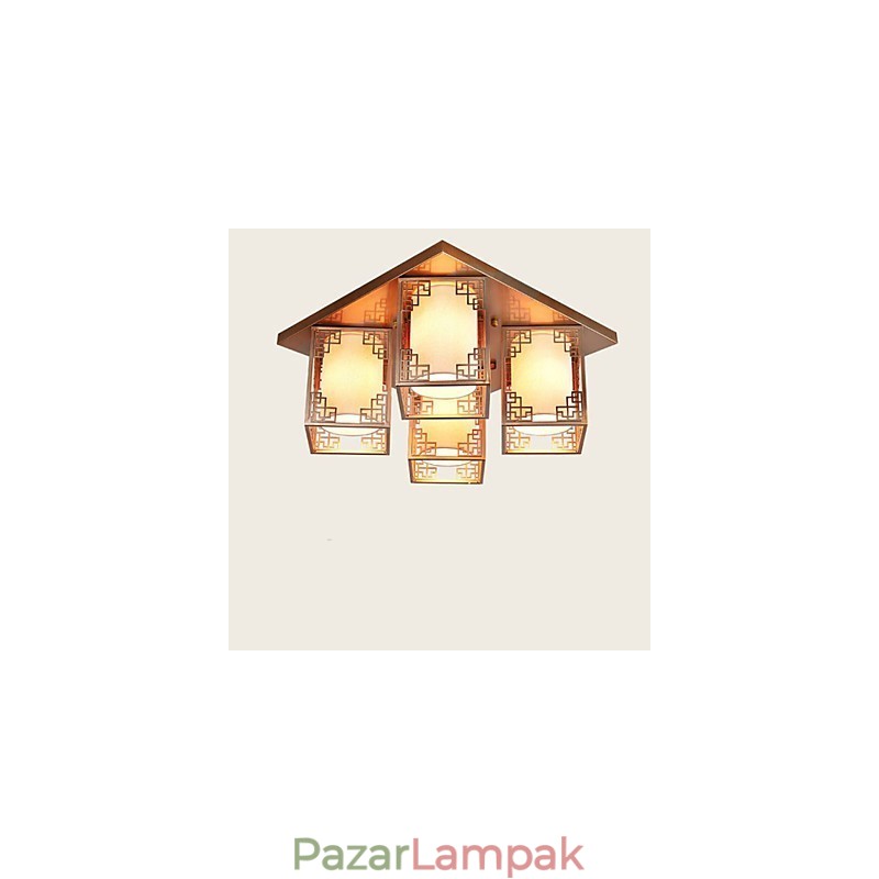 Kínai stílusú lámpák vas mennyezeti világítási légkör