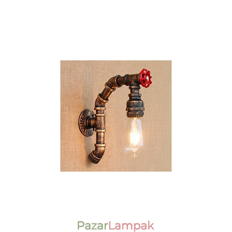 Rusztikus Lodge antik sárgaréz funkció az Ambient Light falilámpákhoz