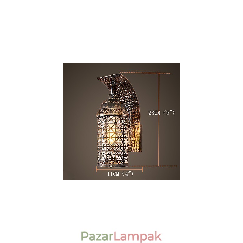 Rusztikus páholyfestési funkció mini stílusú fali lámpákhoz