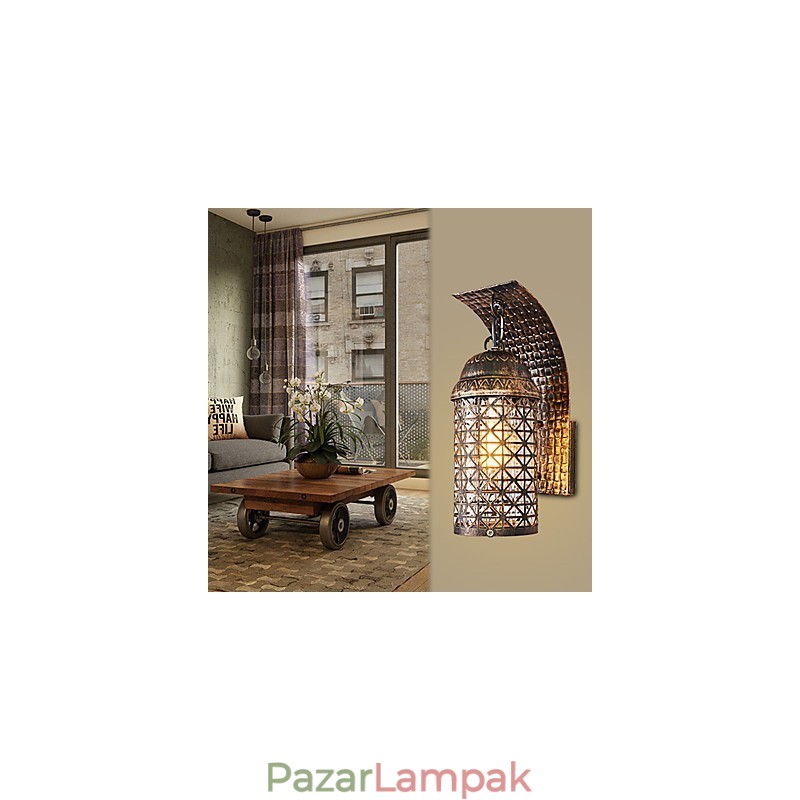 Rusztikus páholyfestési funkció mini stílusú fali lámpákhoz