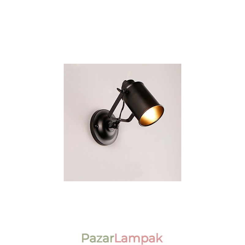 Vintage fekete fém tetőtéri falikar Nappali Étkező Előszoba Kávézó Bárok Bár fali lámpa