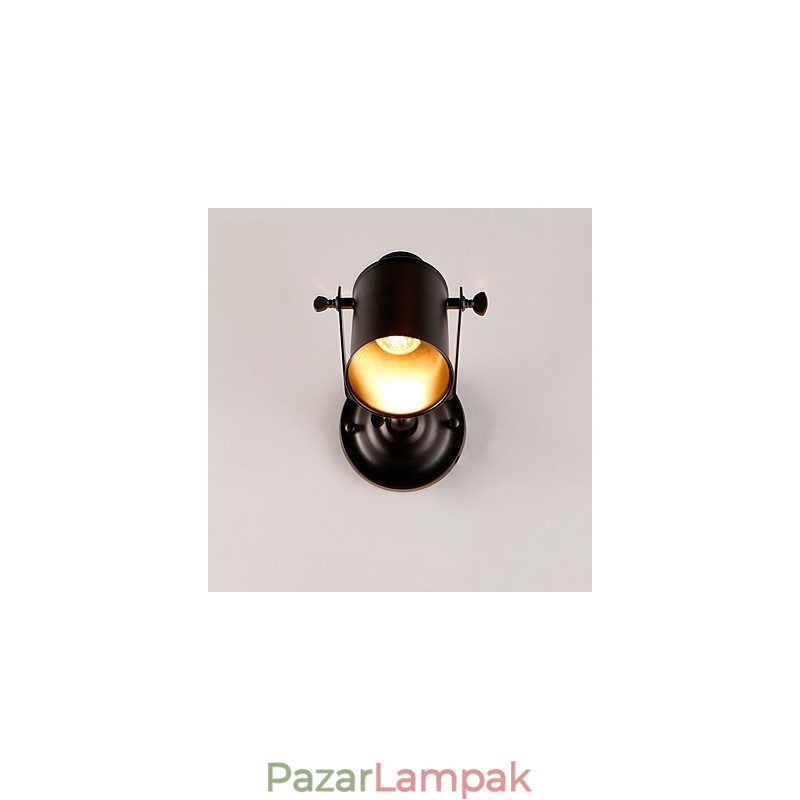 Vintage fekete fém tetőtéri falikar Nappali Étkező Előszoba Kávézó Bárok Bár fali lámpa
