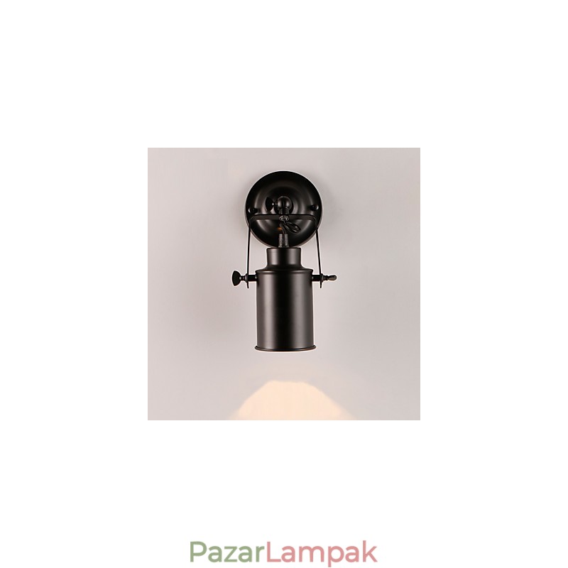 Vintage fekete fém tetőtéri falikar Nappali Étkező Előszoba Kávézó Bárok Bár fali lámpa