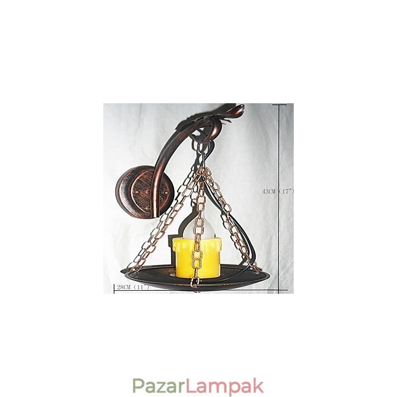 Rusztikus páholyfestési funkció mini stílusú fali lámpákhoz