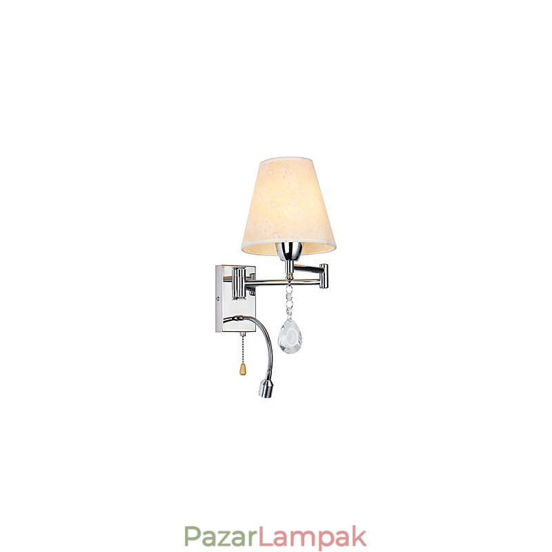 Fali lámpa hálószoba olvasólámpához Fabric lámpa