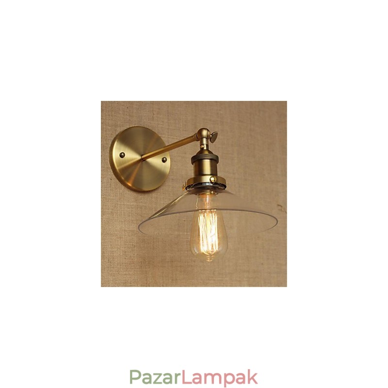 Modern kortárs vidéki retro antik sárgaréz funkció mini stílusú környezeti fali világításhoz