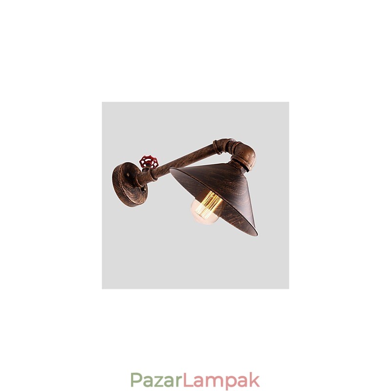 Vízcső fali lámpák Retro ipari stílus Kreatív Country Fém étterem Kávézó Bár Bár Asztali falikar