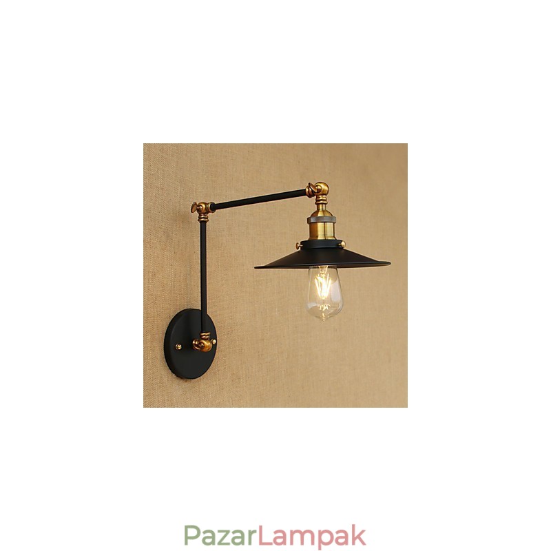 Falikar sárgaréz Vintage ipari fali lámpa, otthoni világítás beltéri dekorációs falikar
