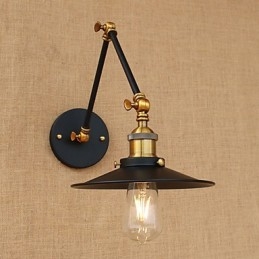 Falikar sárgaréz Vintage ipari fali lámpa, otthoni világítás beltéri dekorációs falikar
