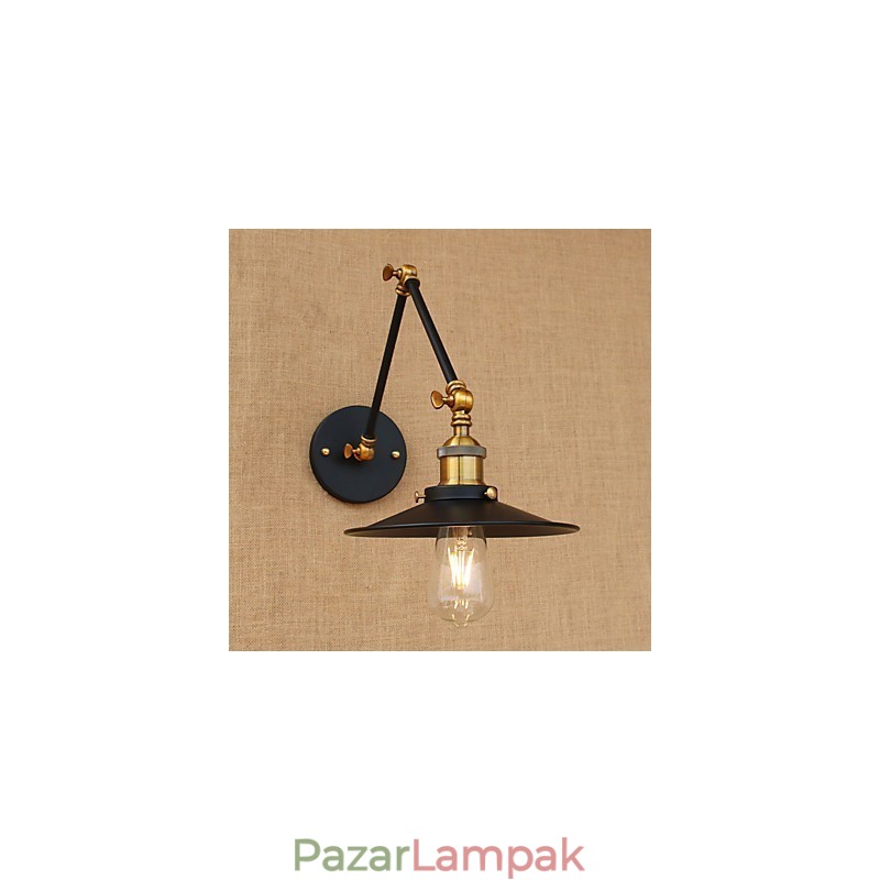 Falikar sárgaréz Vintage ipari fali lámpa, otthoni világítás beltéri dekorációs falikar