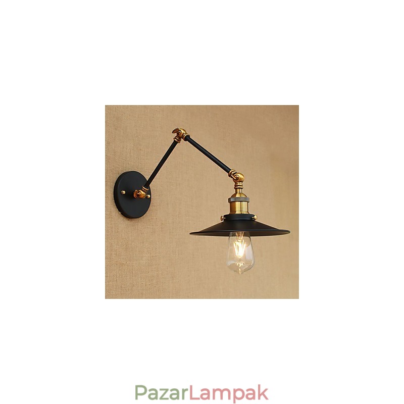Falikar sárgaréz Vintage ipari fali lámpa, otthoni világítás beltéri dekorációs falikar