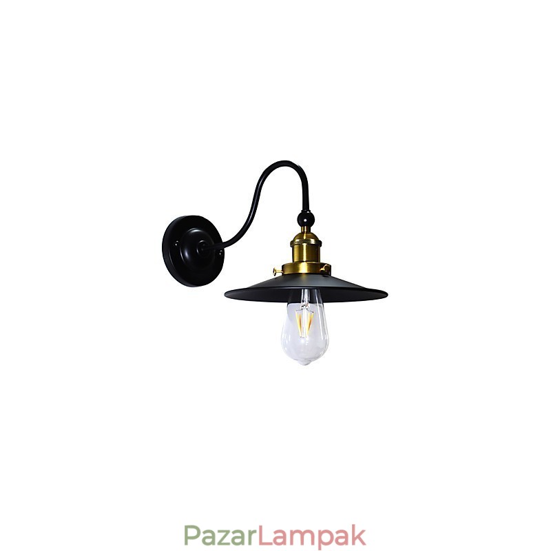 Fali lámpa fali lámpák Fali vas fali lámpa Buta fekete fénykard lámpa a falon