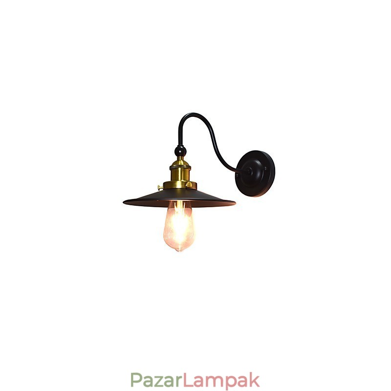 Fali lámpa fali lámpák Fali vas fali lámpa Buta fekete fénykard lámpa a falon