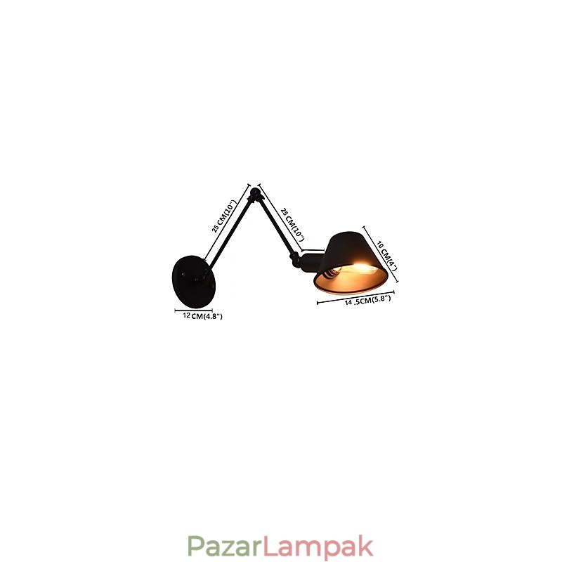 Fali lámpa fali lámpák fali vas fali lámpa buta fekete fénykard lámpa a falon